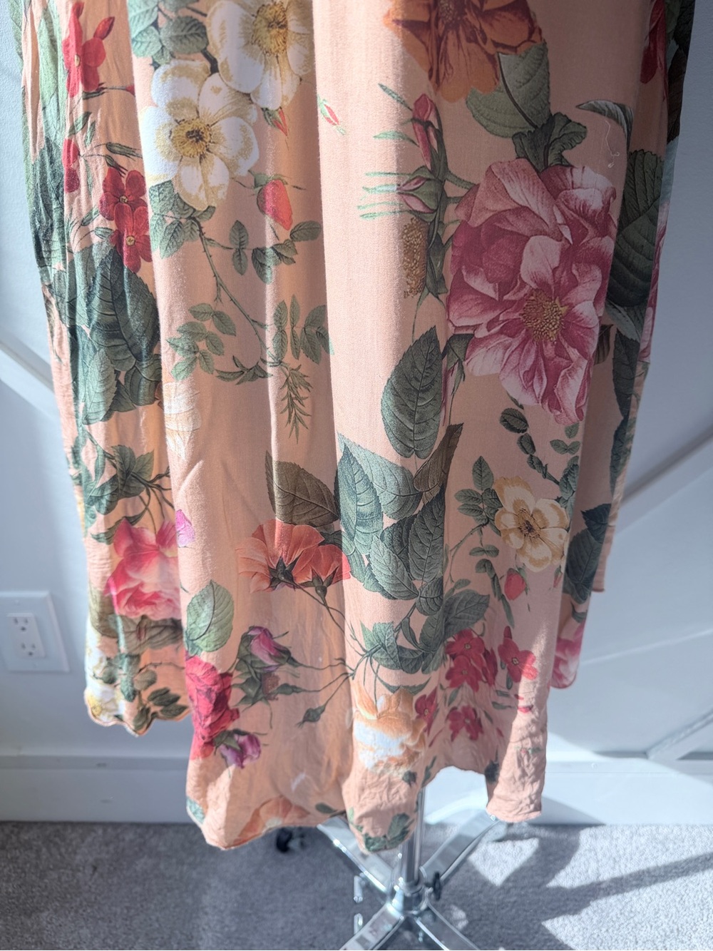Farm Rio Marilla Maxi Dress Floral Tropical Boho Resort Maxi Dress Brazil XS - Picture 9 of 14